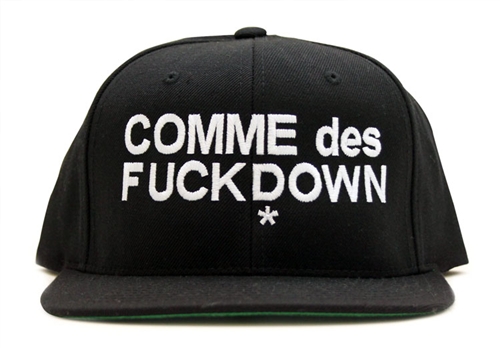 Comme Des Fuckdown Snapback Hat Comme Des Fuckdown Snapback Hat