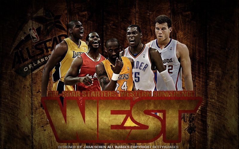 2012-NBA-All-Star-West-Starters-Wallpaper