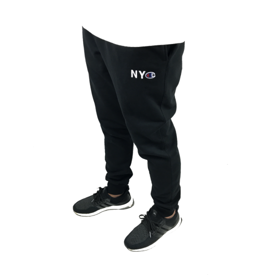 NYC_Champion_Sweats_Black_Model_Front_1024x1024