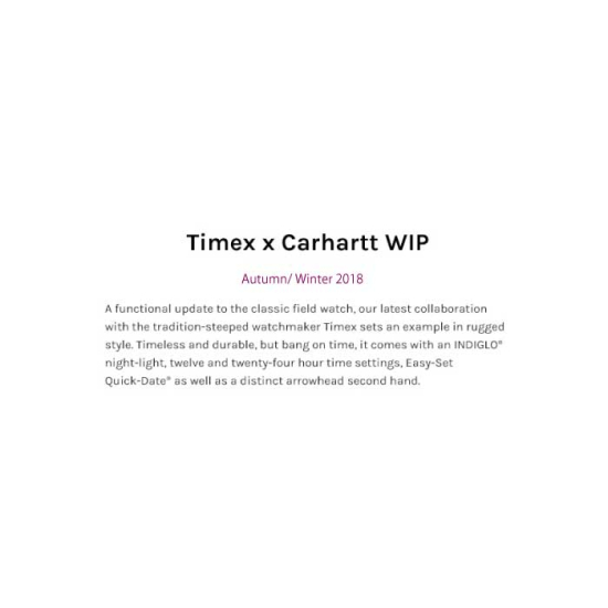 Carhartt-timex